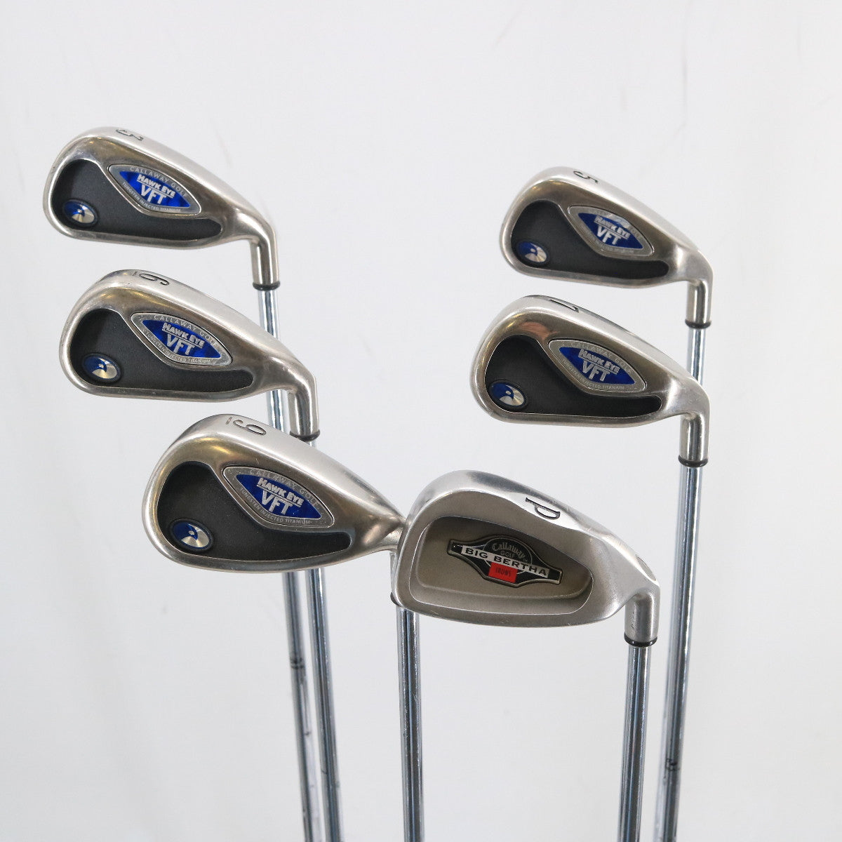 Callaway Big Bertha/Hawk Eye VFT Iron Set 3,5,6,7,9, & P Steel Stiff RH P-153684