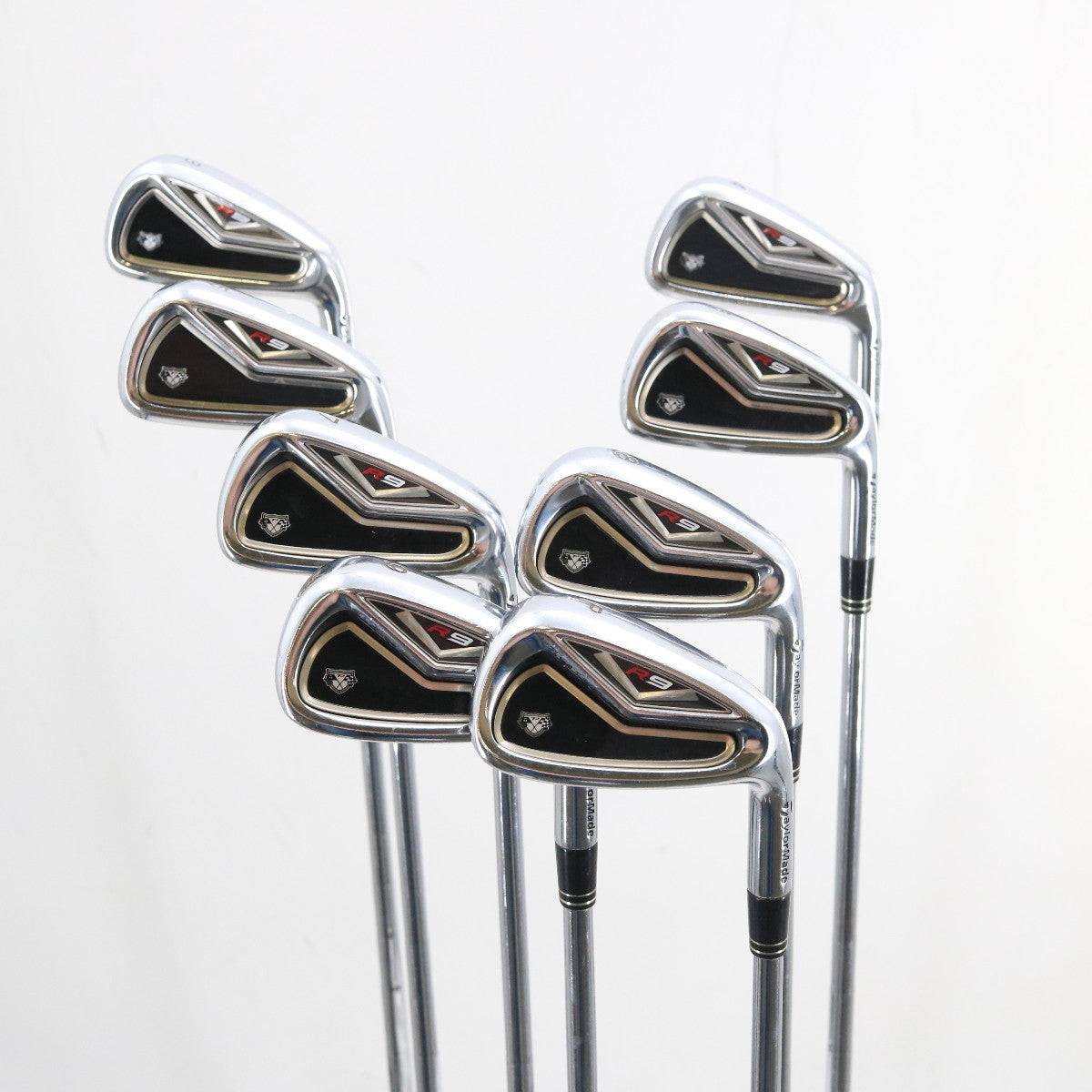 TaylorMade R9 TP Iron Set 3-P Steel KBS Shaft S Stiff Flex RH +0.50" P-156116