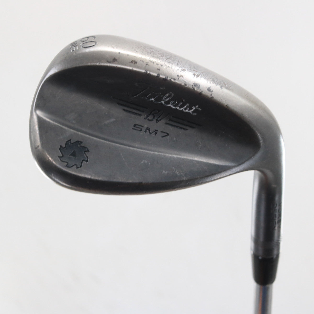 Titleist Vokey SM7 Jet Black Lob Wedge 60 Deg 60.10 S-Grind Steel RH S-162294