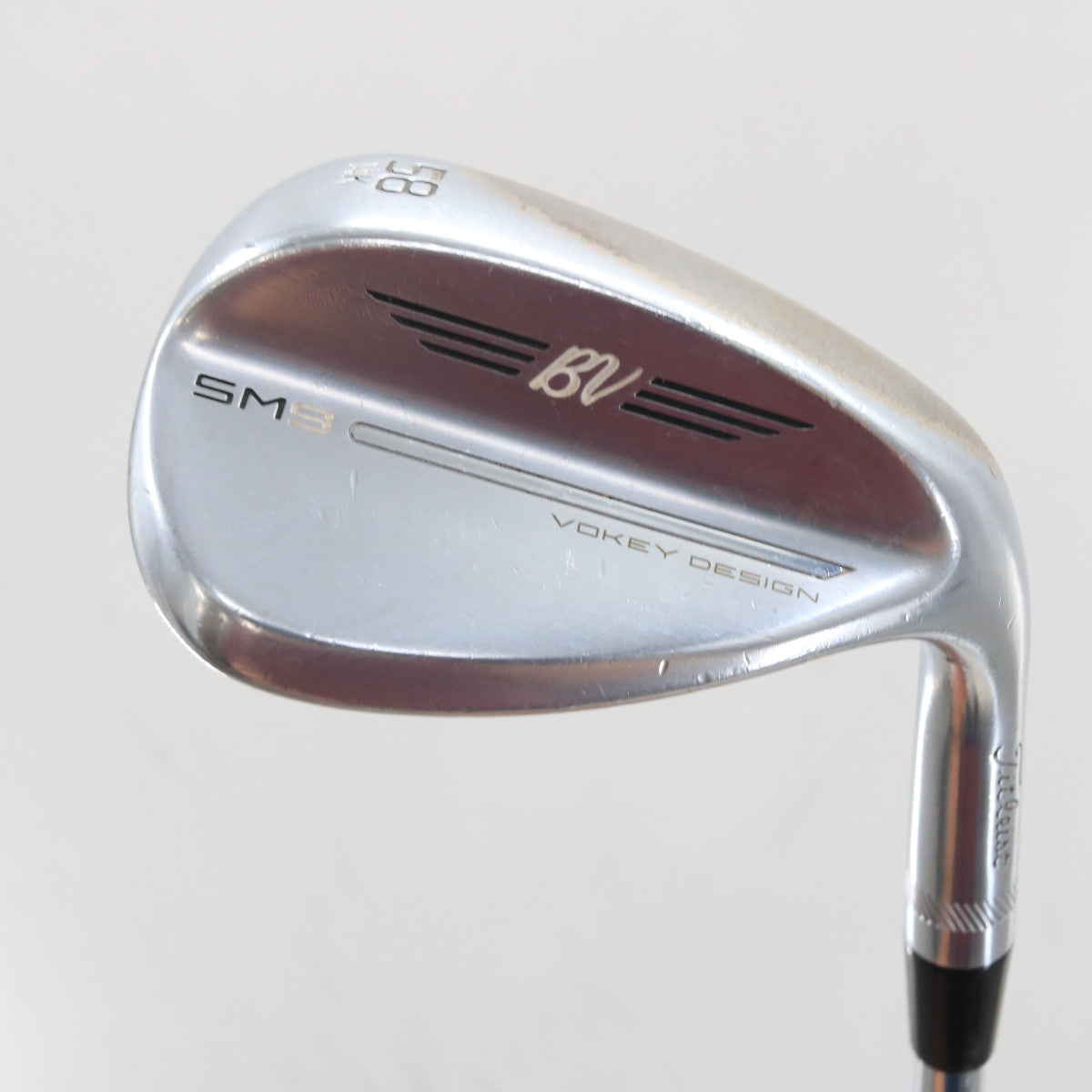 Titleist Vokey SM9 Tour Chrome Lob Wedge 58 Deg 58.14 K-Grind Steel RH S-162357