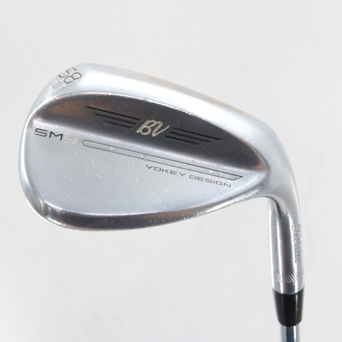 Titleist Vokey SM9 Tour Chrome Sand Wedge 58 Deg 58.12 D-Grind Steel RH S-163012