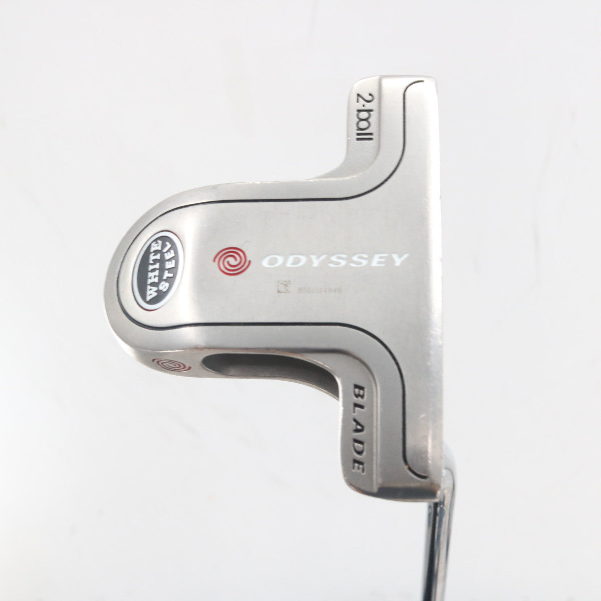 Odyssey White Steel 2-Ball Blade Putter 33 Inches 33" Steel Right-Hand S-163272