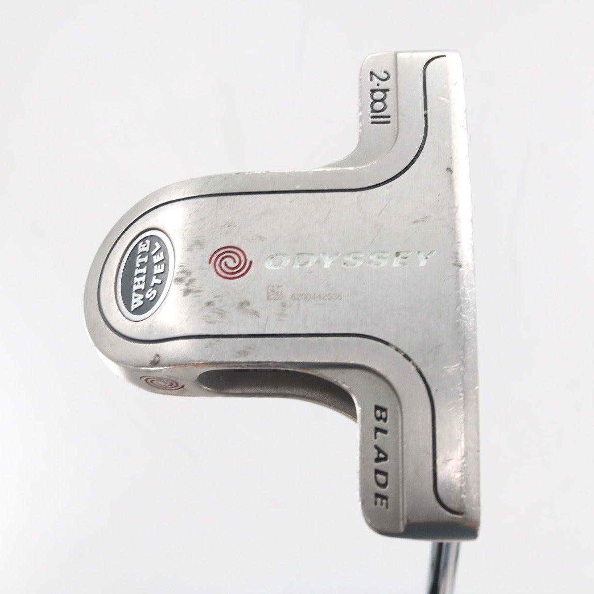 Odyssey White Steel 2-Ball Blade Putter 35 Inches 35" Steel Right-Hand S-163273
