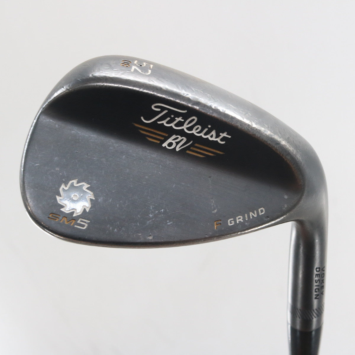 Titleist Vokey SM5 Raw Black Gap Wedge 52 Deg 52.08 F-Grind Steel RH S-163391