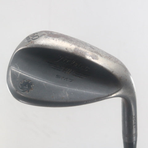 Titleist Vokey SM7 Jet Black Lob Wedge 60 Degrees 60.08M Black Steel RH S-163518